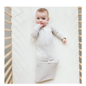 Goumikids Viscose Bamboo +
Organic Cotton Gown, Set of 2, Storm Gray